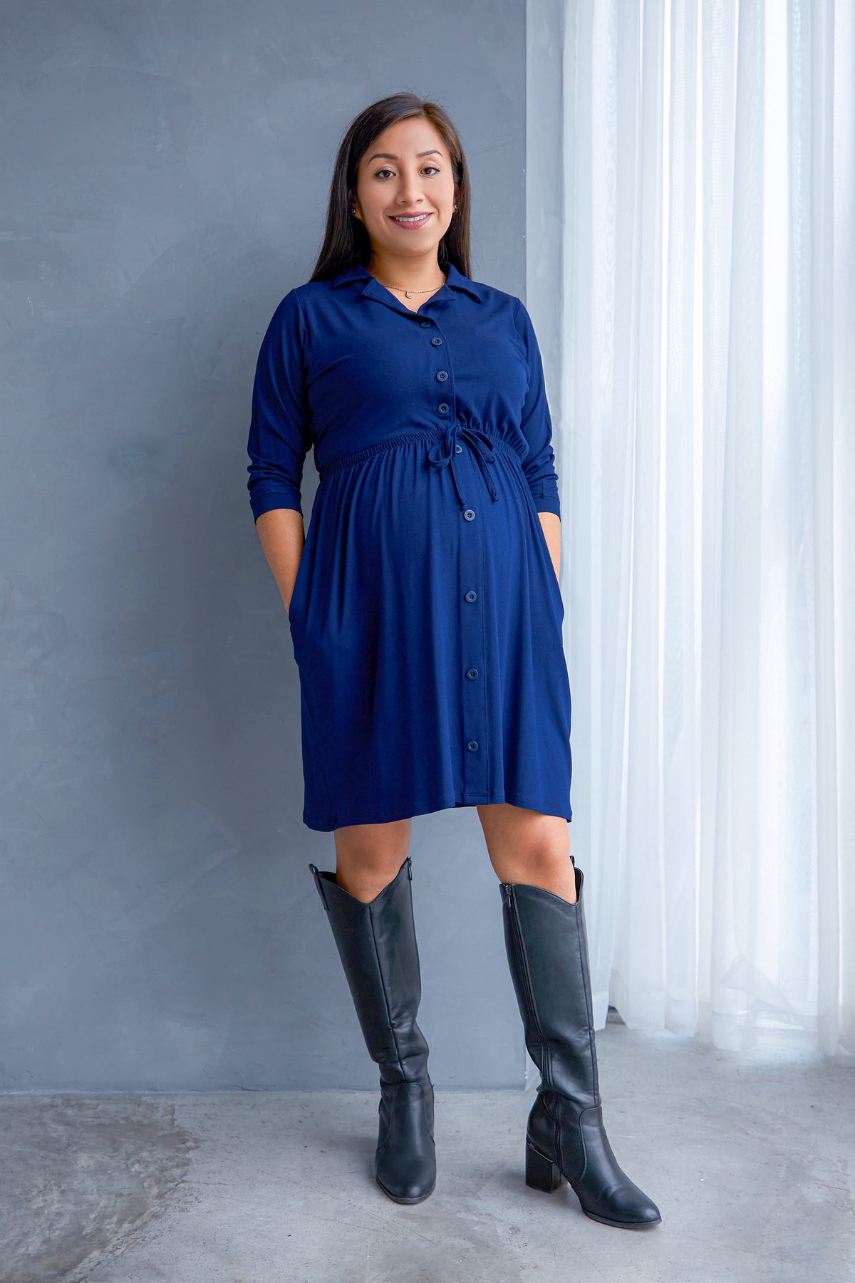 Vestido-embarazo-lactancia-Luciana-azul-marino-3